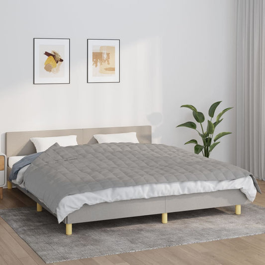 Gewichtsdecke Grau 155x220 cm 7 kg Stoff - Pazzar.ch