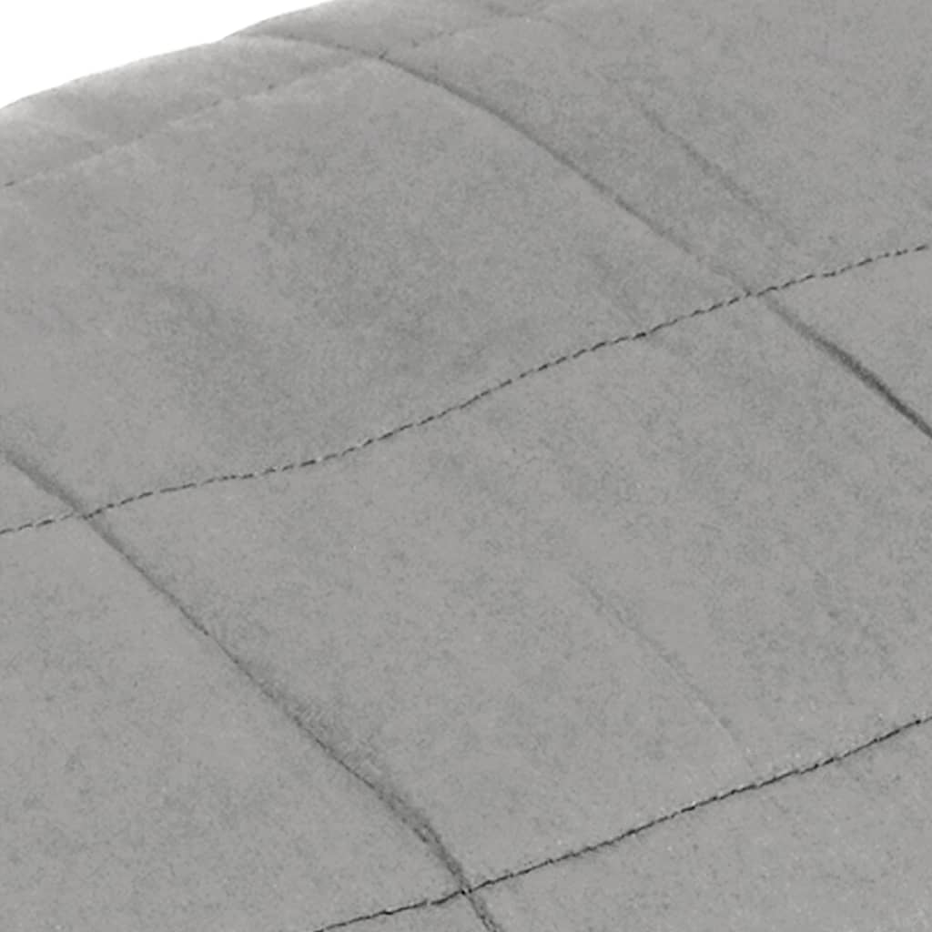 Gewichtsdecke Grau 200x200 cm 9 kg Stoff - Pazzar.ch
