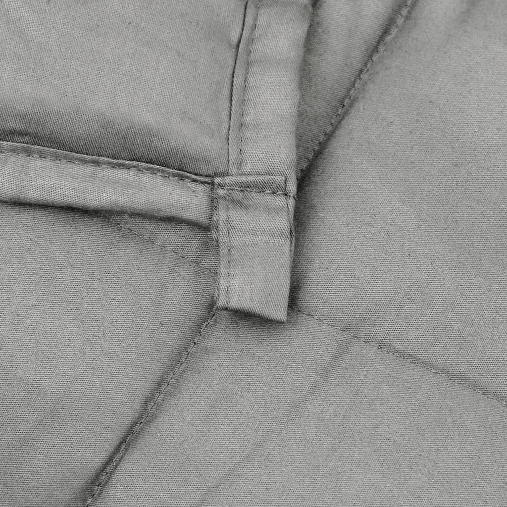 Gewichtsdecke Grau 200x200 cm 9 kg Stoff - Pazzar.ch
