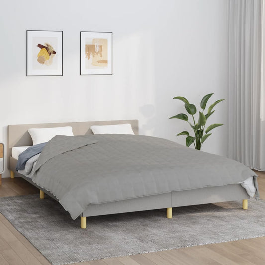 Gewichtsdecke Grau 200x200 cm 9 kg Stoff - Pazzar.ch