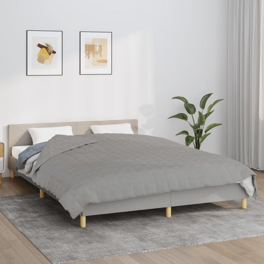 Gewichtsdecke Grau 200x200 cm 13 kg Stoff - Pazzar.ch