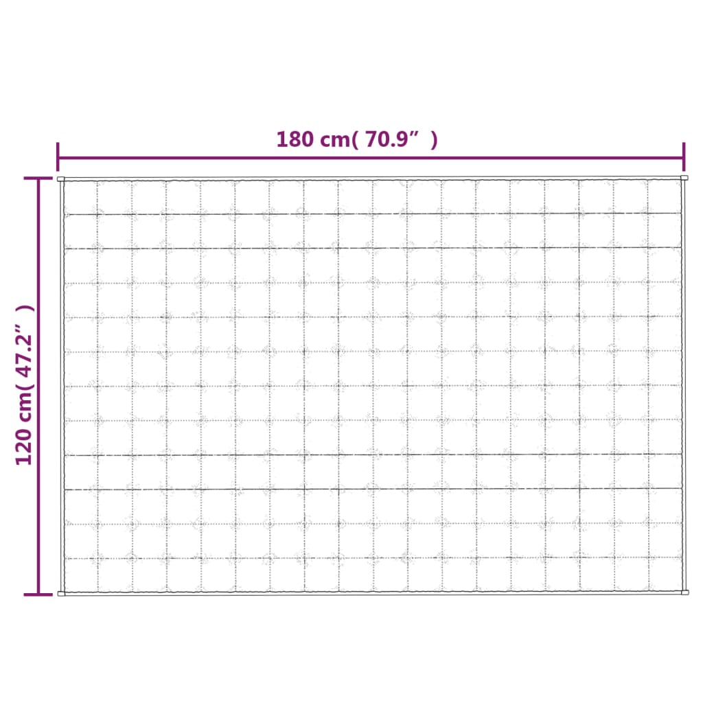 Gewichtsdecke Grau 120x180 cm 9 kg Stoff - Pazzar.ch