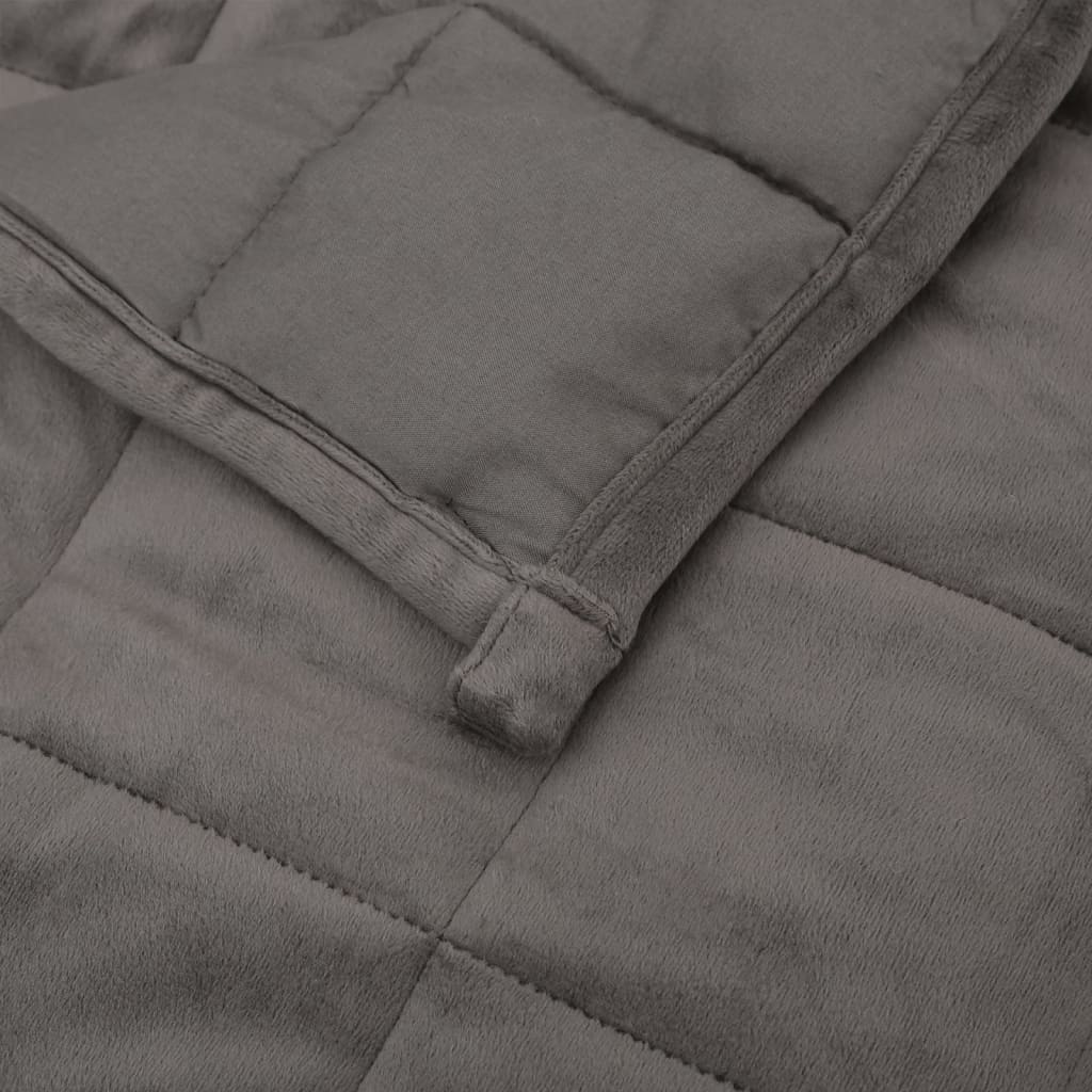 Gewichtsdecke Grau 150x200 cm 7 kg Stoff - Pazzar.ch