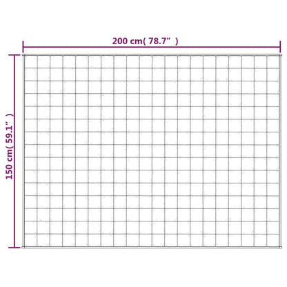 Gewichtsdecke Grau 150x200 cm 7 kg Stoff - Pazzar.ch