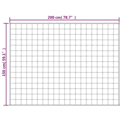 Gewichtsdecke Grau 150x200 cm 11 kg Stoff - Pazzar.ch