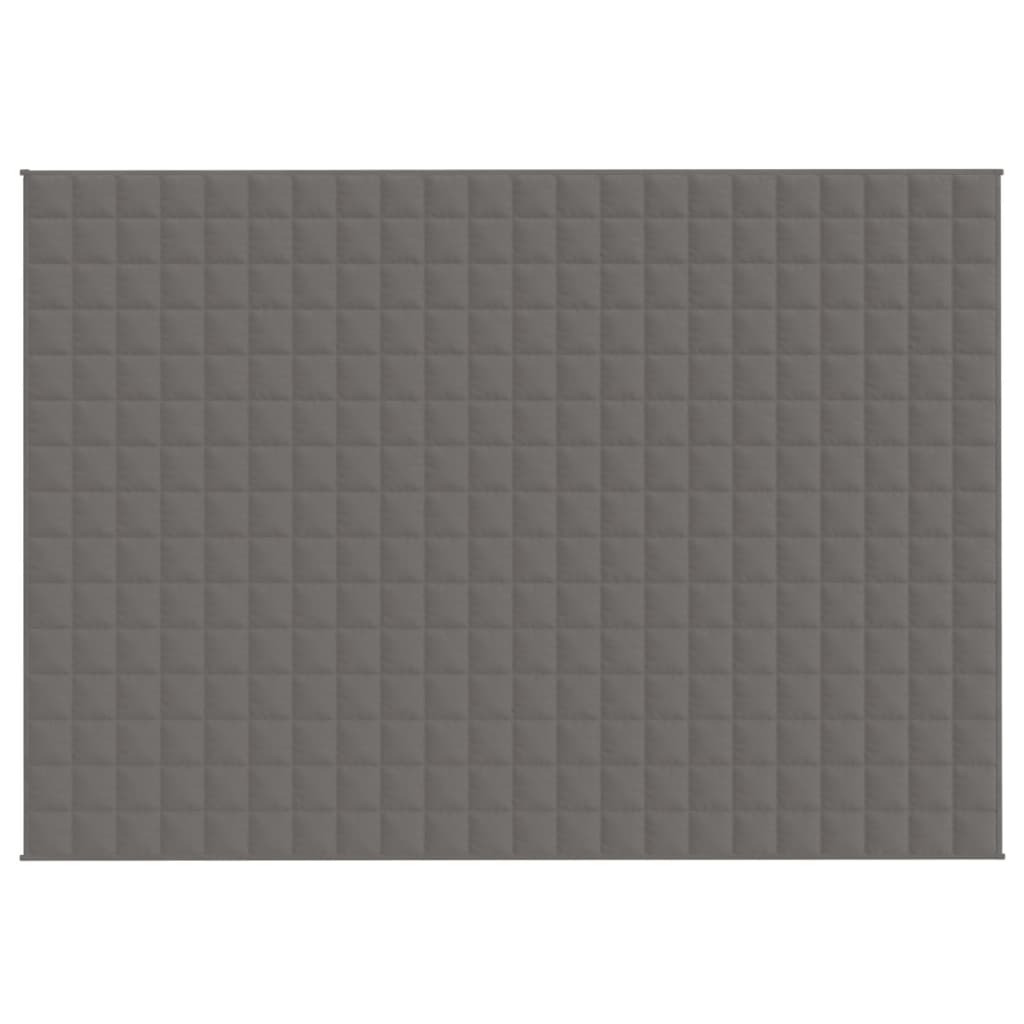 Gewichtsdecke Grau 155x220 cm 7 kg Stoff - Pazzar.ch
