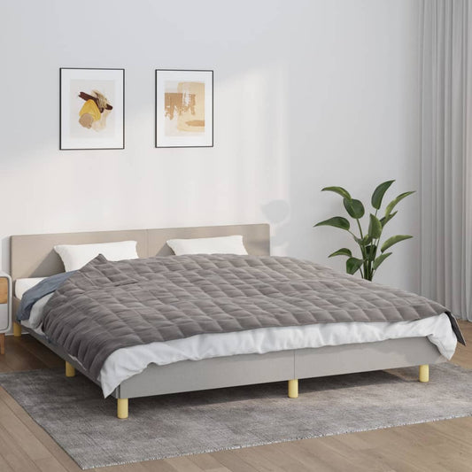 Gewichtsdecke Grau 155x220 cm 7 kg Stoff - Pazzar.ch
