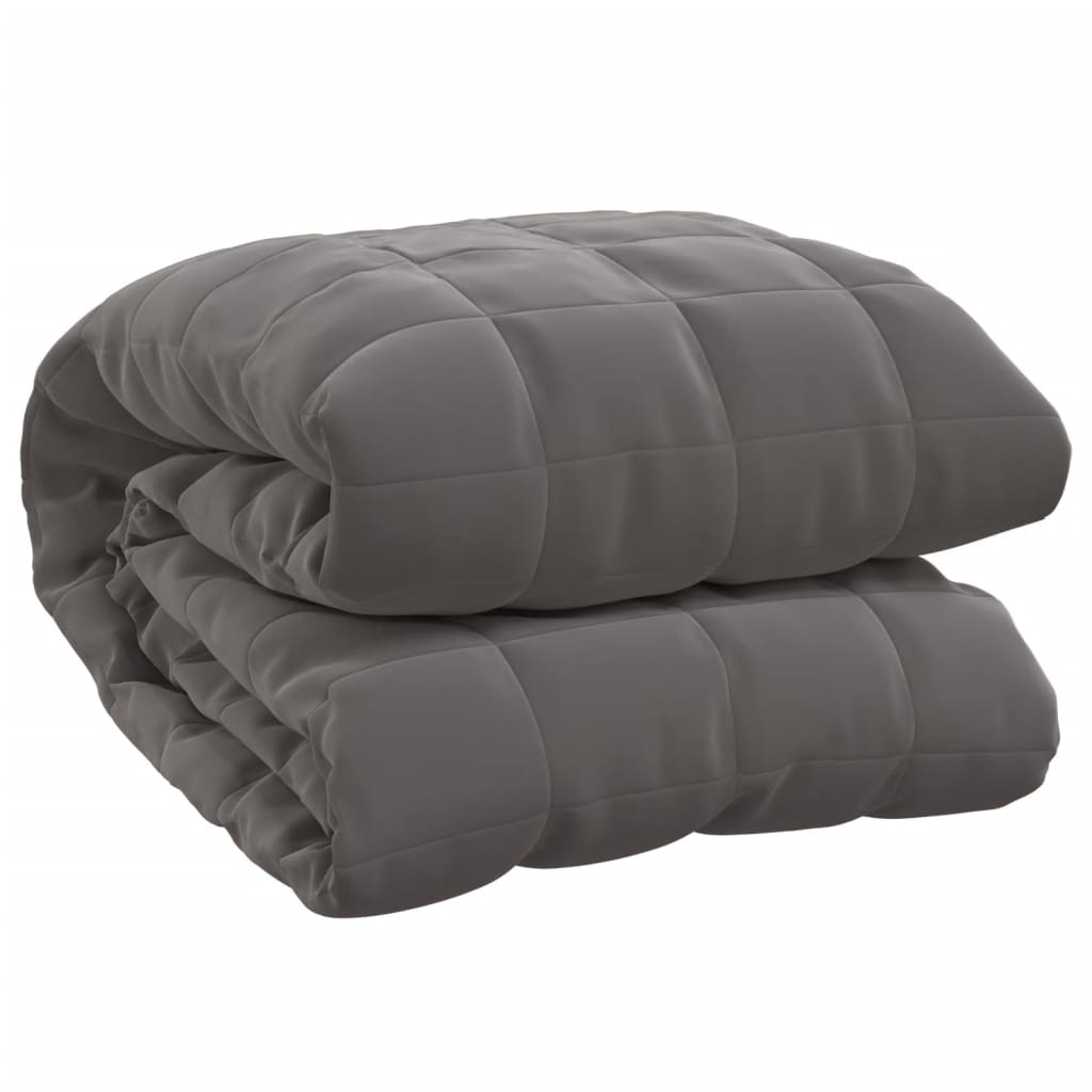Gewichtsdecke Grau 155x220 cm 11 kg Stoff - Pazzar.ch