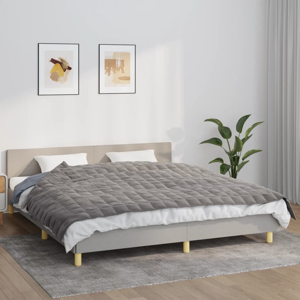Gewichtsdecke Grau 155x220 cm 11 kg Stoff - Pazzar.ch