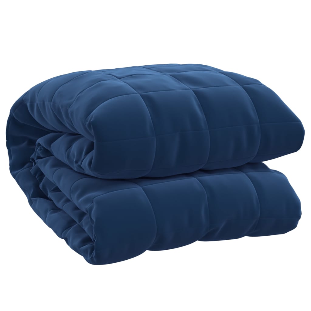 Gewichtsdecke Blau 120x180 cm 9 kg Stoff - Pazzar.ch