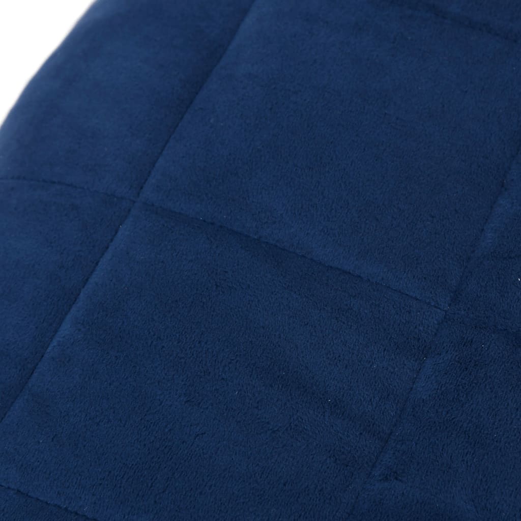 Gewichtsdecke Blau 120x180 cm 9 kg Stoff - Pazzar.ch