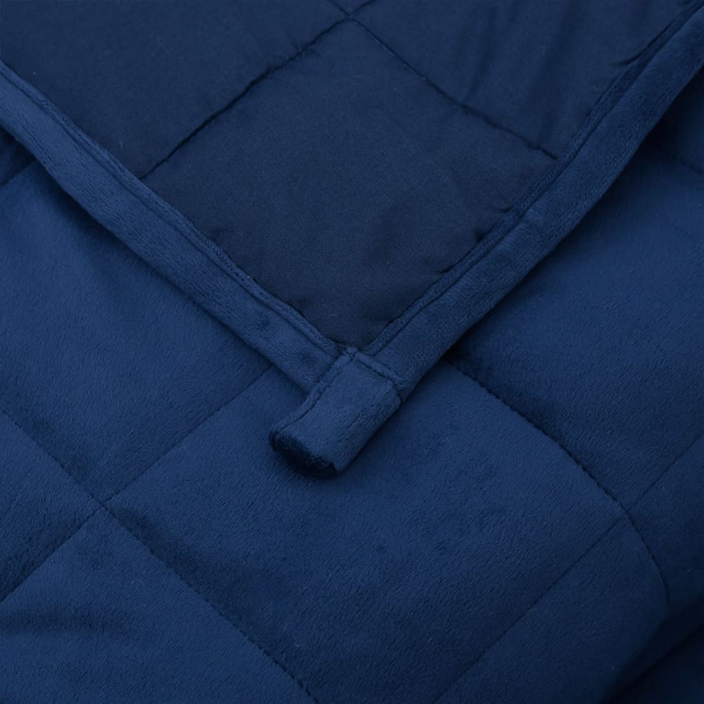 Gewichtsdecke Blau 120x180 cm 9 kg Stoff - Pazzar.ch