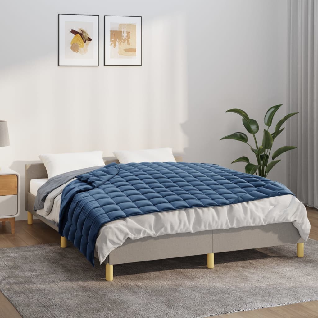 Gewichtsdecke Blau 120x180 cm 9 kg Stoff - Pazzar.ch