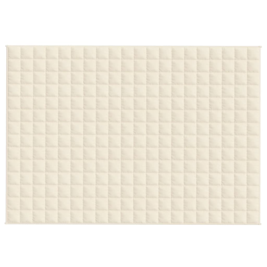 Gewichtsdecke Hellcreme 138x200 cm 10 kg Stoff - Pazzar.ch
