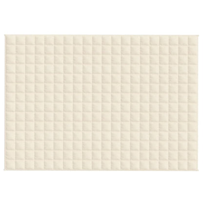 Gewichtsdecke Hellcreme 138x200 cm 10 kg Stoff - Pazzar.ch