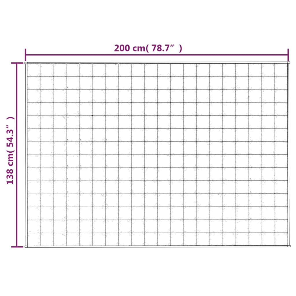 Gewichtsdecke Hellcreme 138x200 cm 10 kg Stoff - Pazzar.ch