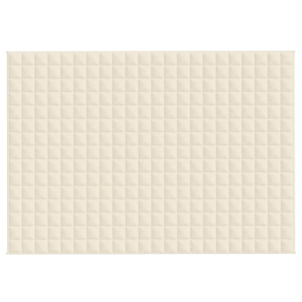 Gewichtsdecke Hellcreme 155x220 cm 7 kg Stoff - Pazzar.ch