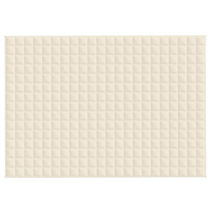 Gewichtsdecke Hellcreme 155x220 cm 7 kg Stoff - Pazzar.ch
