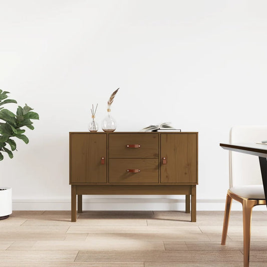 Sideboard Honigbraun 110x40x78 cm Massivholz Kiefer - Pazzar.ch