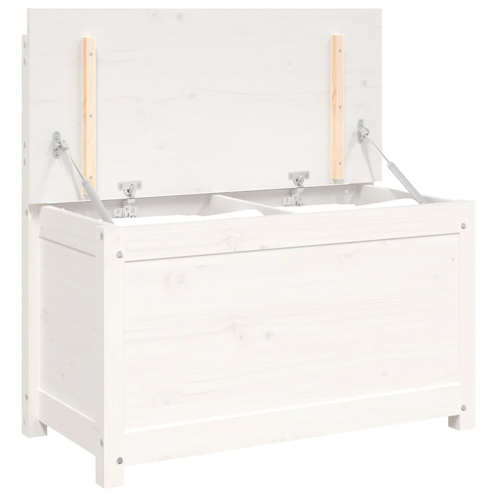 Sitzbank Weiß 80x41x77 cm Massivholz Kiefer - Pazzar.ch