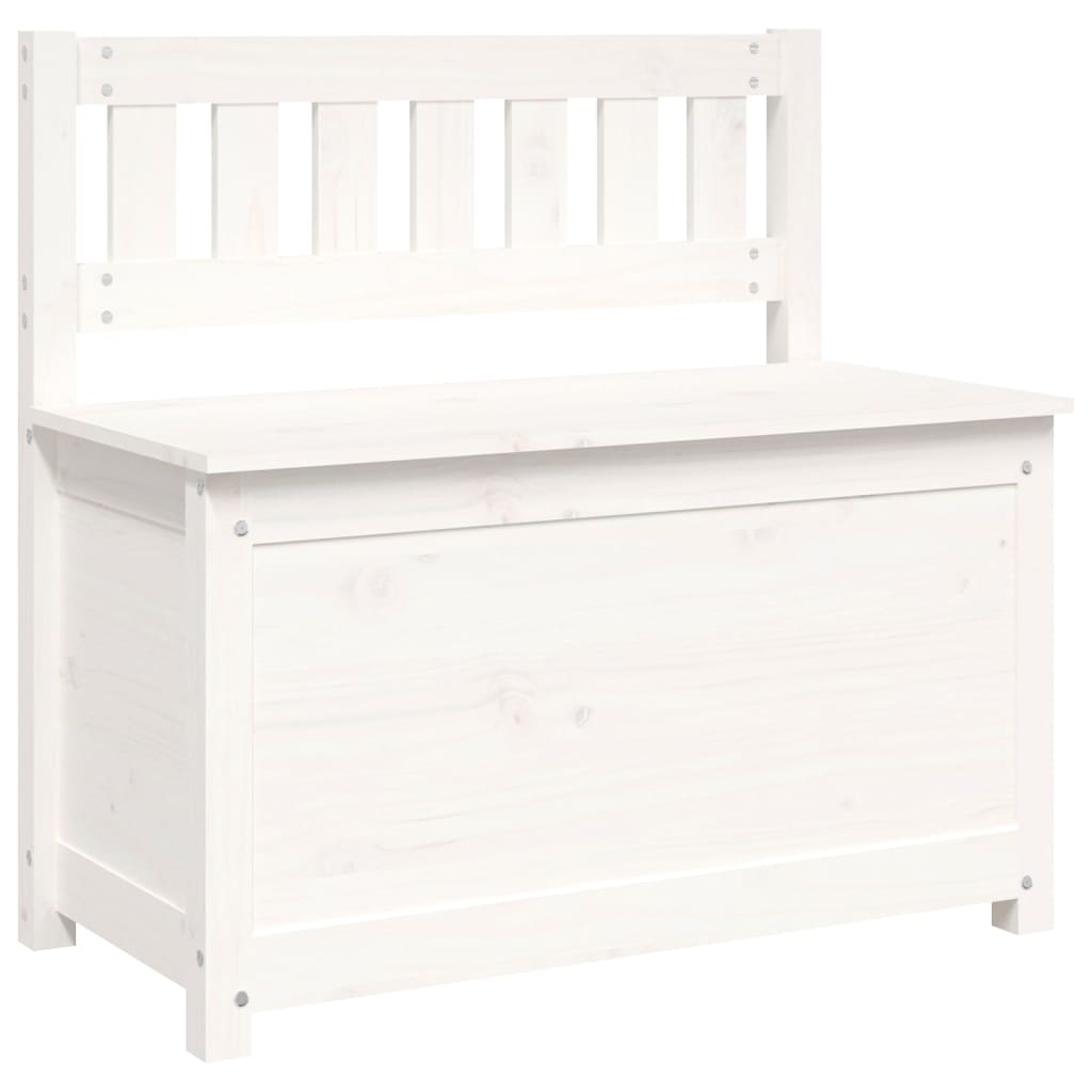 Sitzbank Weiß 80x41x77 cm Massivholz Kiefer - Pazzar.ch