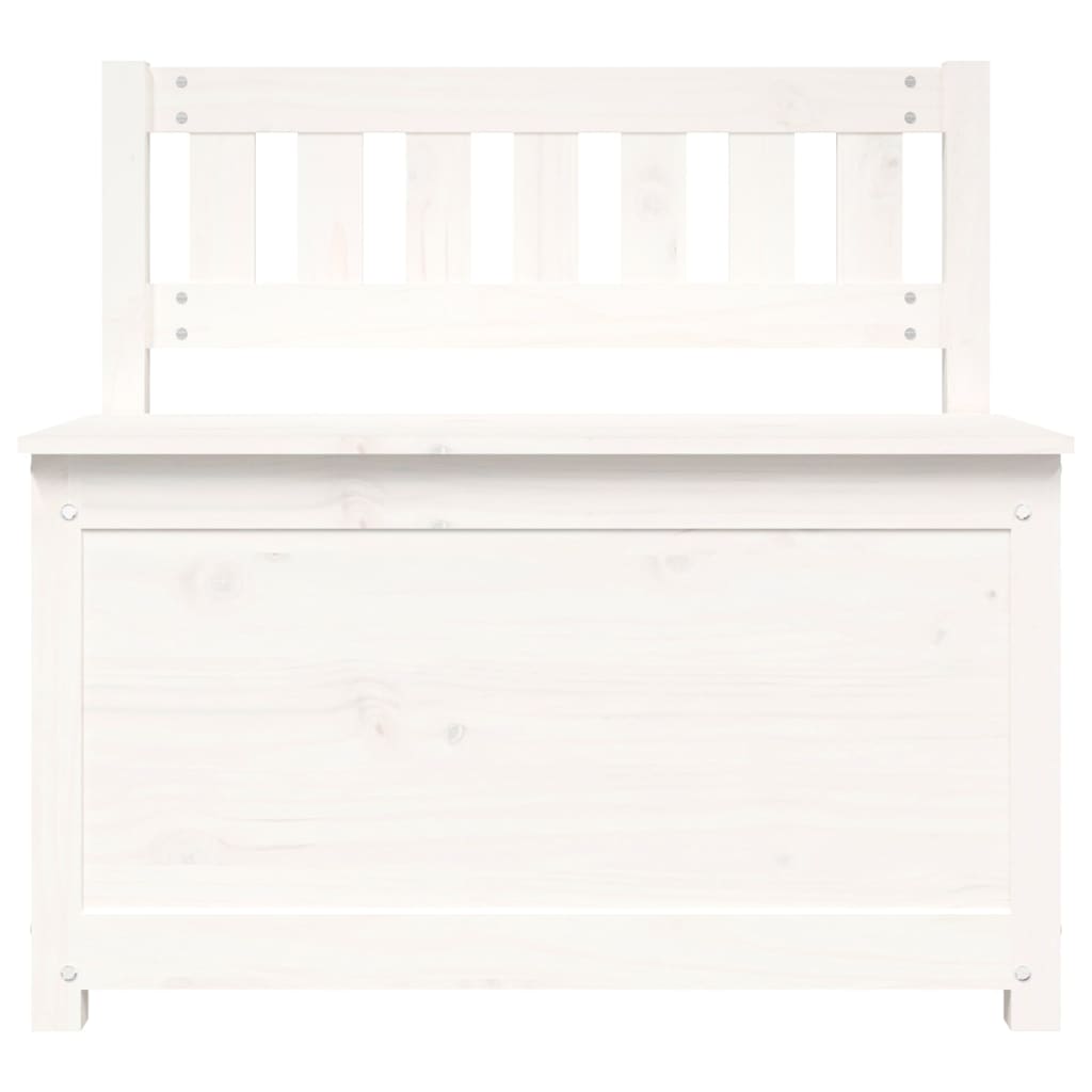 Sitzbank Weiß 80x41x77 cm Massivholz Kiefer - Pazzar.ch