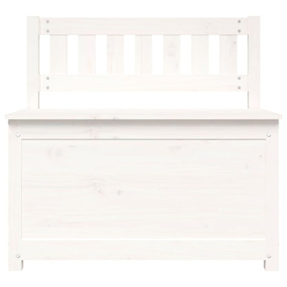 Sitzbank Weiß 80x41x77 cm Massivholz Kiefer - Pazzar.ch