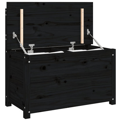 Sitzbank Schwarz 80x41x77 cm Massivholz Kiefer - Pazzar.ch