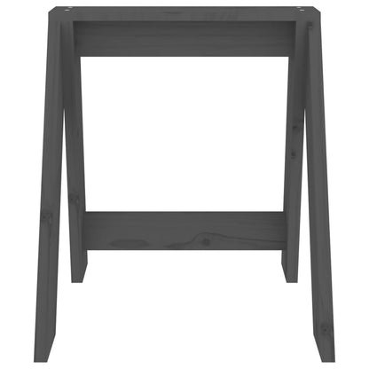 Hocker 2 Stk. Grau 40x40x45 cm Massivholz Kiefer - Pazzar.ch