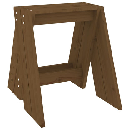 Hocker 2 Stk. Honigbraun 40x40x45 cm Massivholz Kiefer - Pazzar.ch