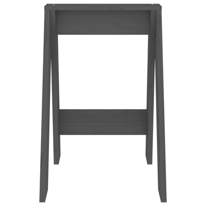 Hocker 2 Stk. Grau 40x40x60 cm Massivholz Kiefer - Pazzar.ch