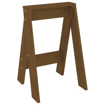 Hocker 2 Stk. Honigbraun 40x40x60 cm Massivholz Kiefer - Pazzar.ch