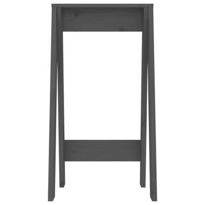 Hocker 2 Stk. Grau 40x40x75 cm Massivholz Kiefer - Pazzar.ch