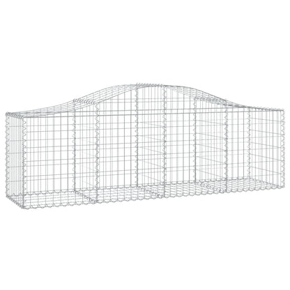 Gabione mit Hochbogen 200x50x60/80 cm Verzinktes Eisen - Pazzar.ch