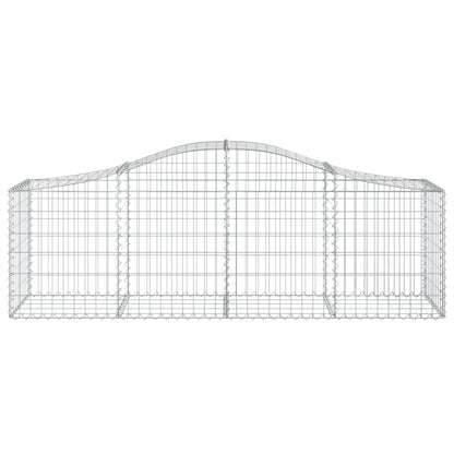Gabione mit Hochbogen 200x50x60/80 cm Verzinktes Eisen - Pazzar.ch