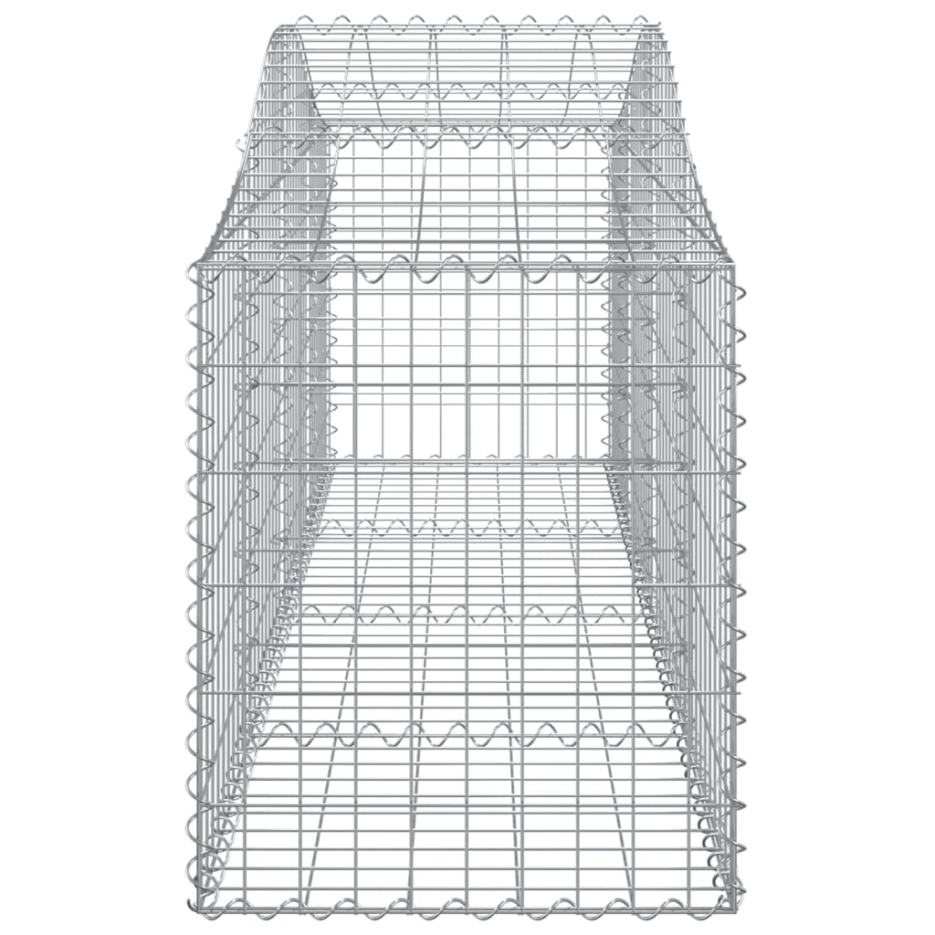 Gabione mit Hochbogen 200x50x60/80 cm Verzinktes Eisen - Pazzar.ch