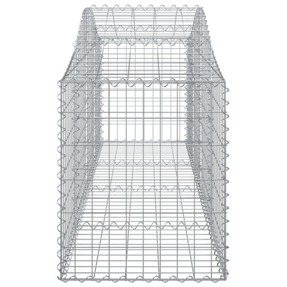 Gabione mit Hochbogen 200x50x60/80 cm Verzinktes Eisen - Pazzar.ch
