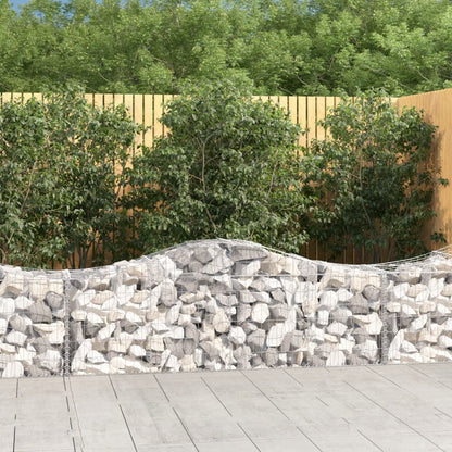 Gabione mit Hochbogen 200x50x60/80 cm Verzinktes Eisen - Pazzar.ch