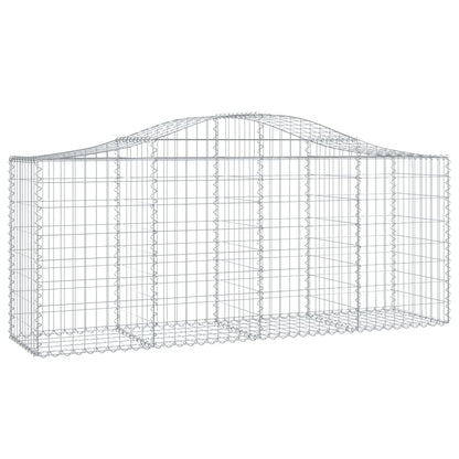 Gabione mit Hochbogen 200x50x80/100 cm Verzinktes Eisen - Pazzar.ch