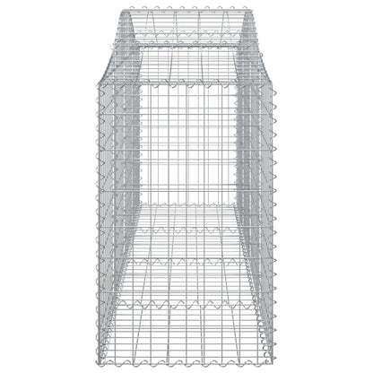 Gabione mit Hochbogen 200x50x80/100 cm Verzinktes Eisen - Pazzar.ch