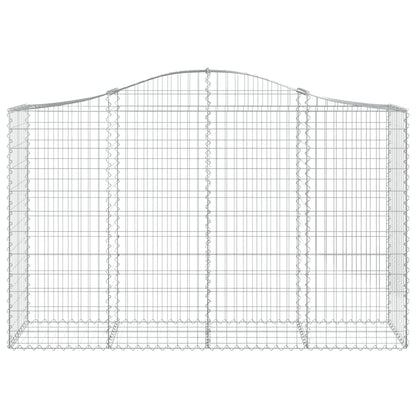 Gabione mit Hochbogen 200x50x120/140 cm Verzinktes Eisen - Pazzar.ch