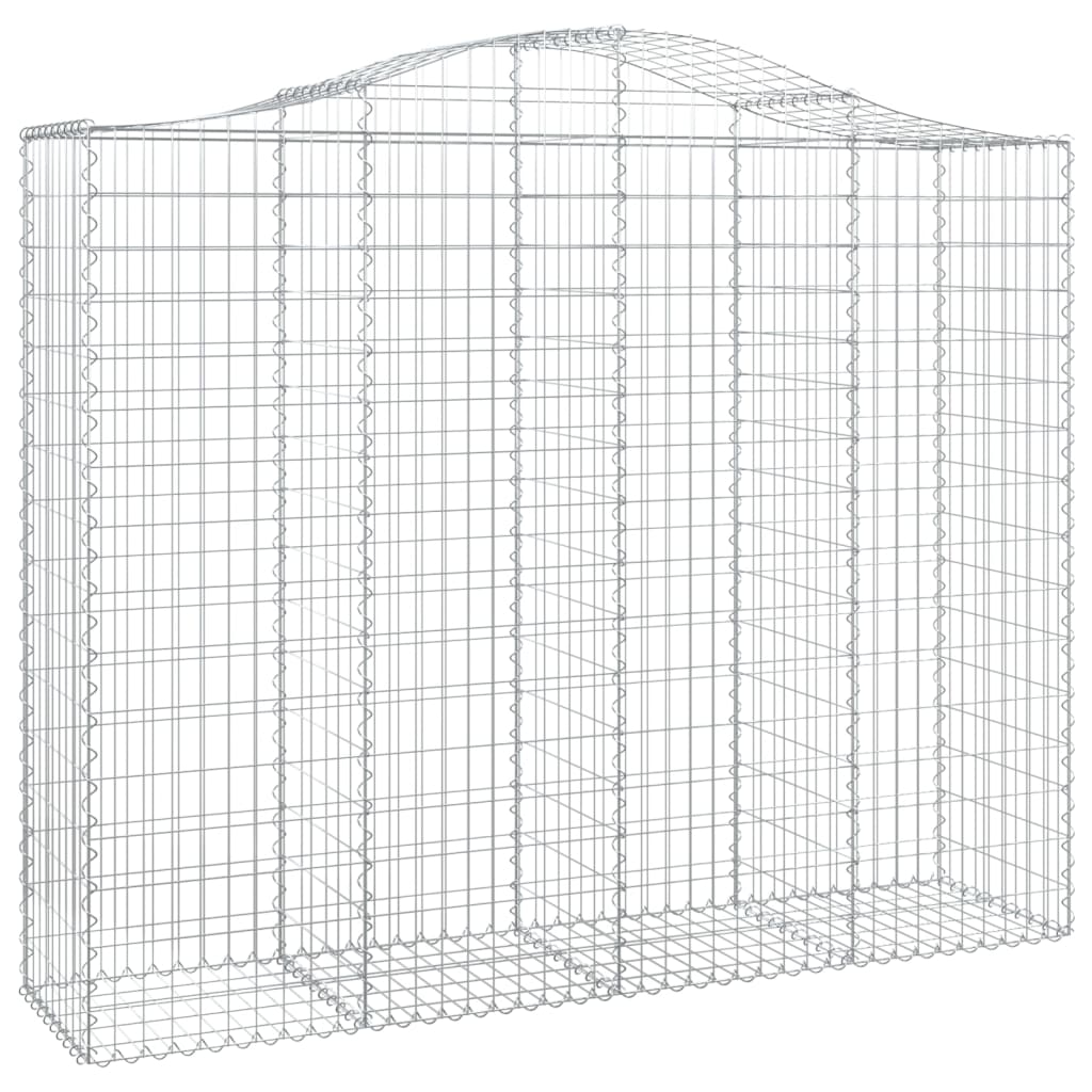 Gabione mit Hochbogen 200x50x160/180 cm Verzinktes Eisen - Pazzar.ch