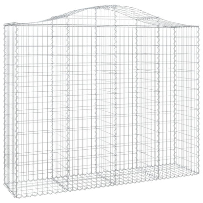 Gabione mit Hochbogen 200x50x160/180 cm Verzinktes Eisen - Pazzar.ch