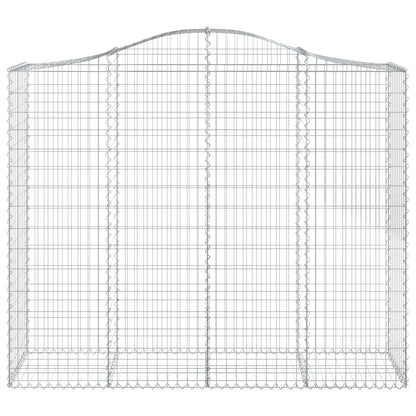 Gabione mit Hochbogen 200x50x160/180 cm Verzinktes Eisen - Pazzar.ch