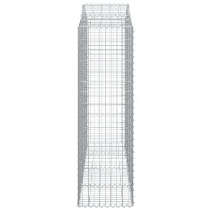 Gabione mit Hochbogen 200x50x160/180 cm Verzinktes Eisen - Pazzar.ch