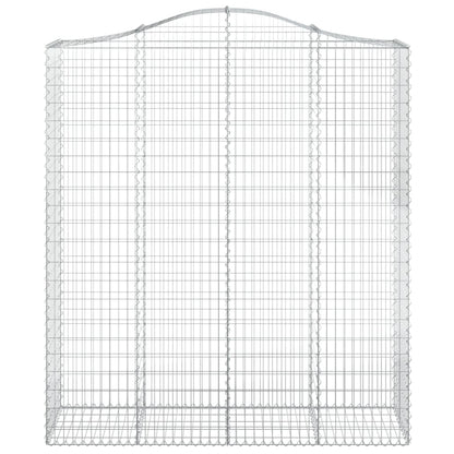 Gabione mit Hochbogen 200x50x220/240 cm Verzinktes Eisen - Pazzar.ch