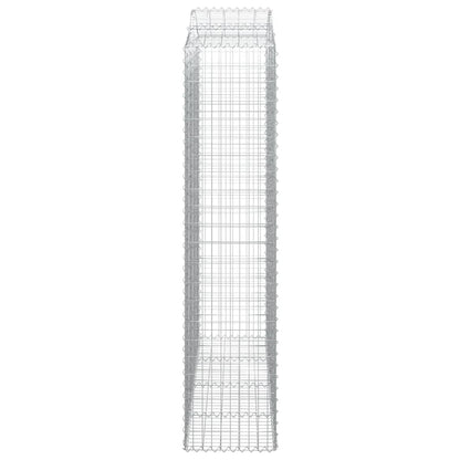 Gabione mit Hochbogen 200x50x220/240 cm Verzinktes Eisen - Pazzar.ch