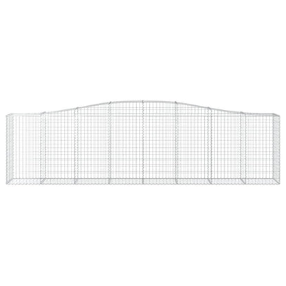 Gabione mit Hochbogen 400x50x100/120 cm Verzinktes Eisen - Pazzar.ch