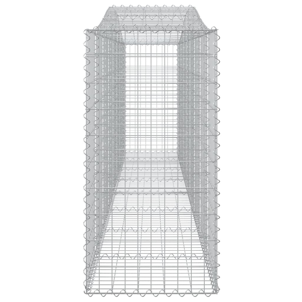 Gabione mit Hochbogen 400x50x100/120 cm Verzinktes Eisen - Pazzar.ch