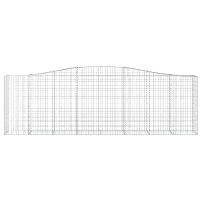 Gabione mit Hochbogen 400x50x120/140 cm Verzinktes Eisen - Pazzar.ch